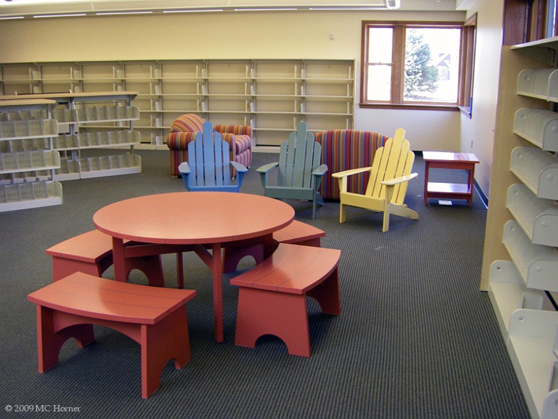 More children's area furniture.