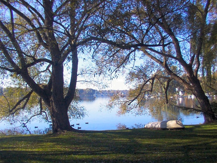 Early October morning, Commerce Lake, Michigan