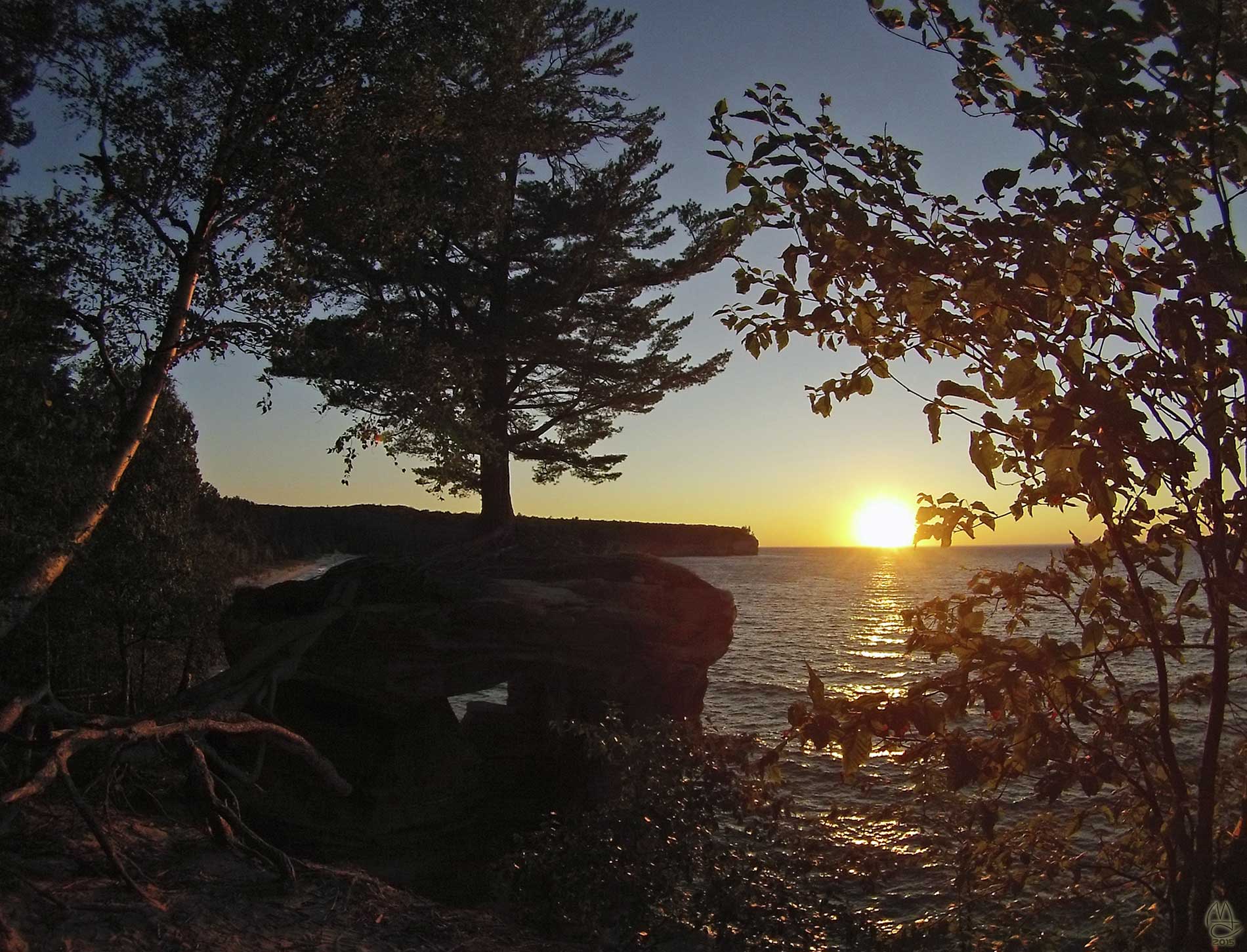 Sunset from the Chapel Rock overllook.