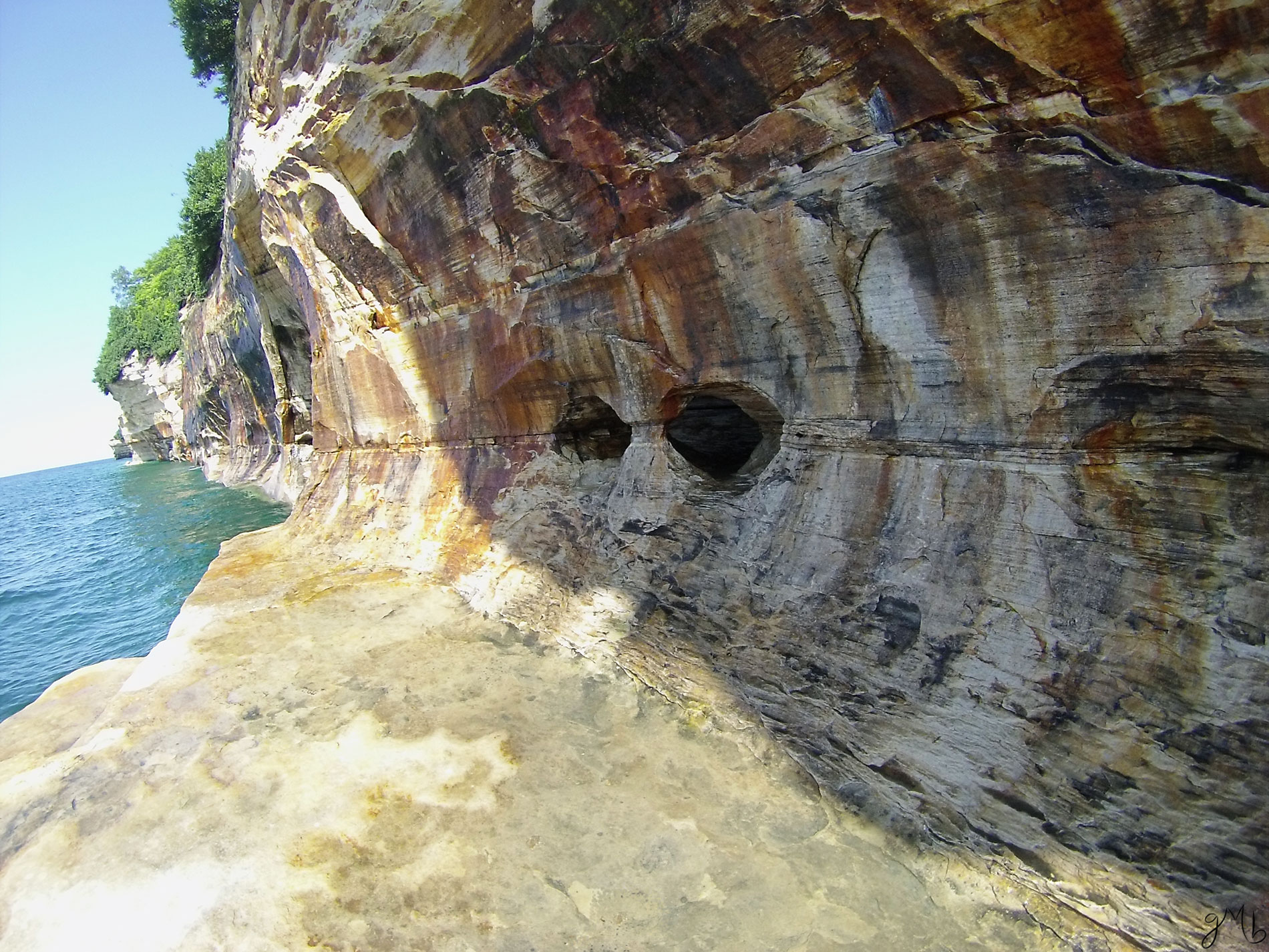 Face in the rock.