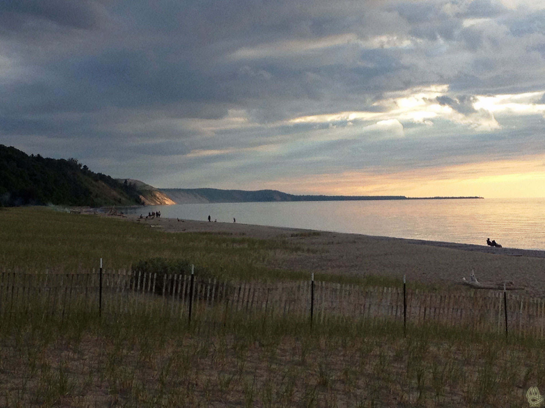 View of Grand Sable Dunes from Grand Marais.