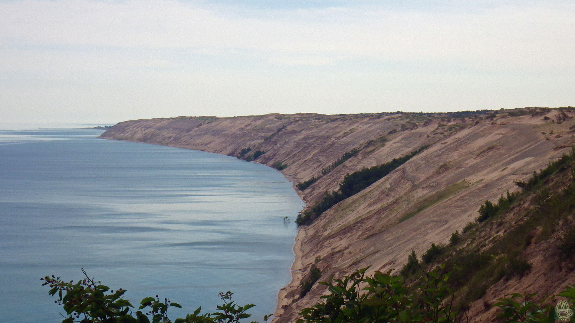 Grand Sable Dunes from the overlook.