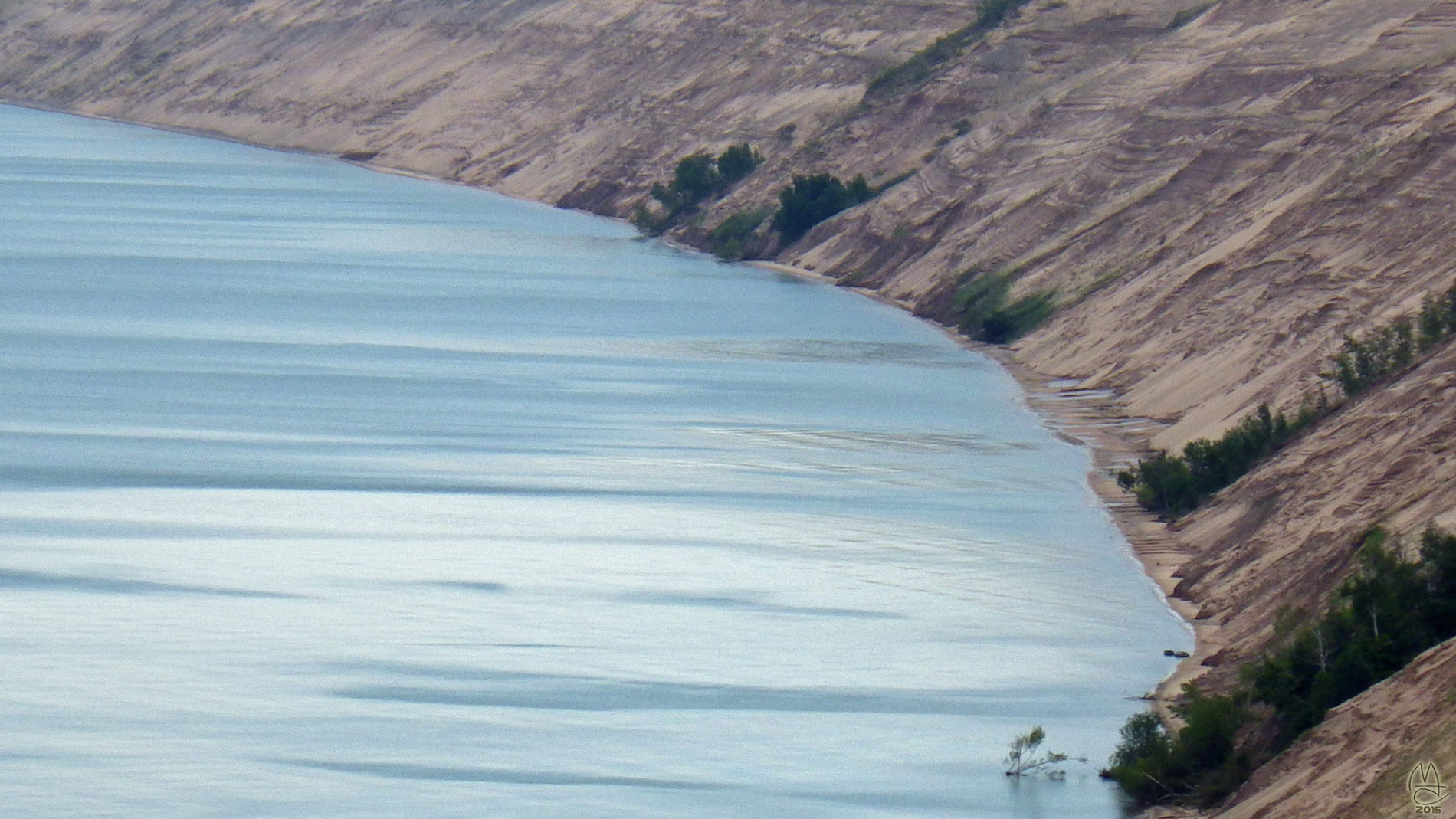 Dune shoreline.