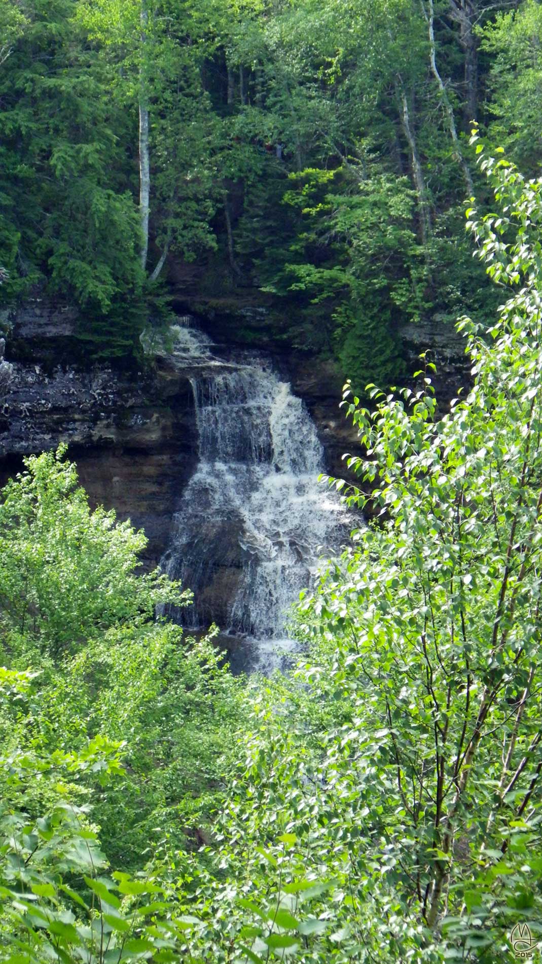 Chapel Falls from the overlook.