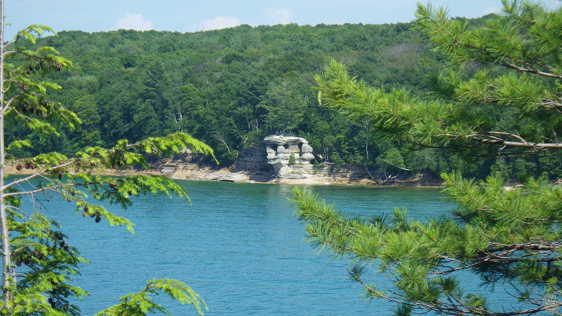 Chapel Rock from the west.