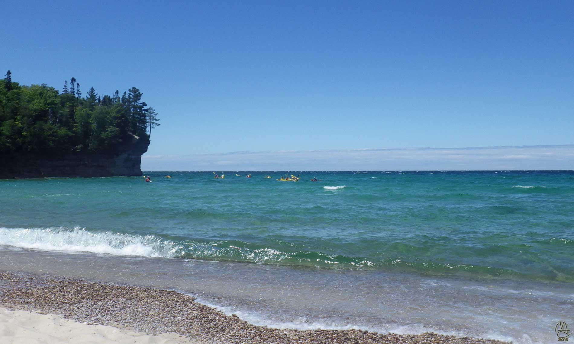 Kayak group arriving.