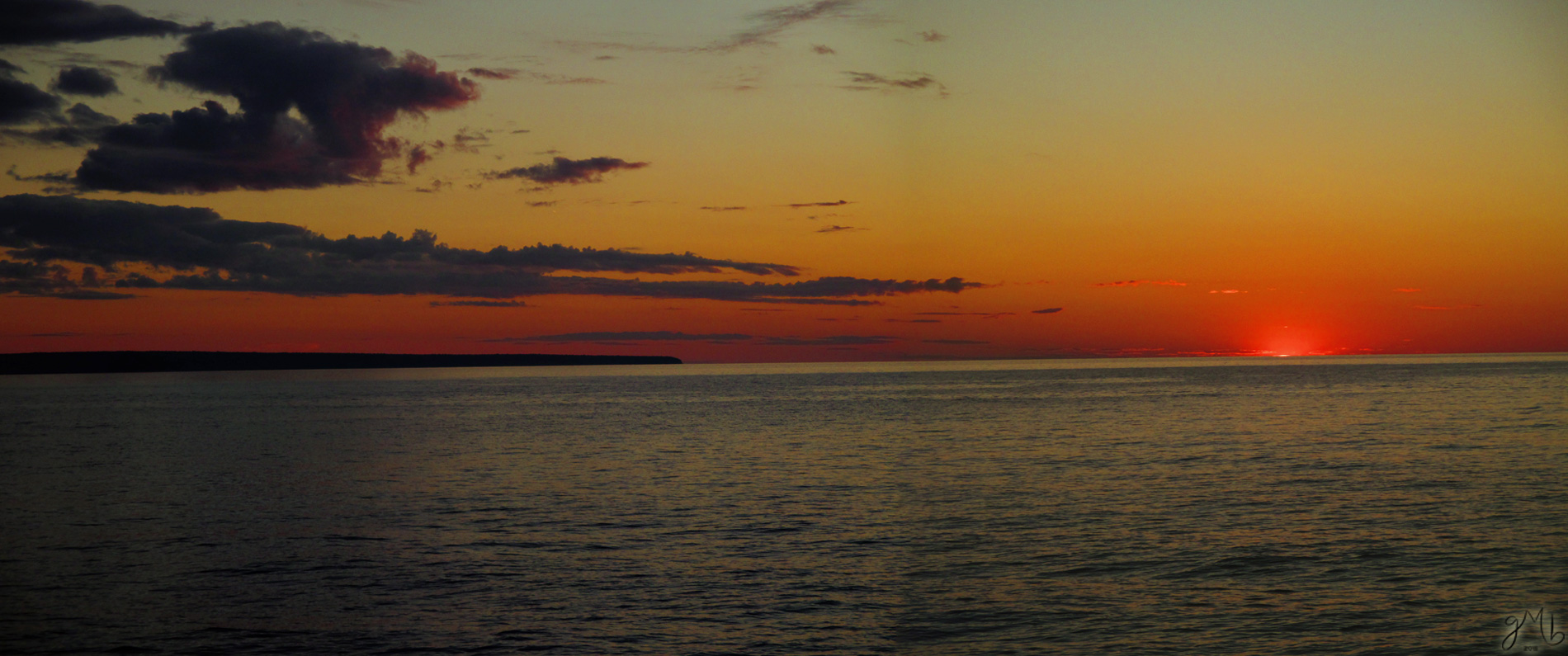 Sunset over Grand Island.