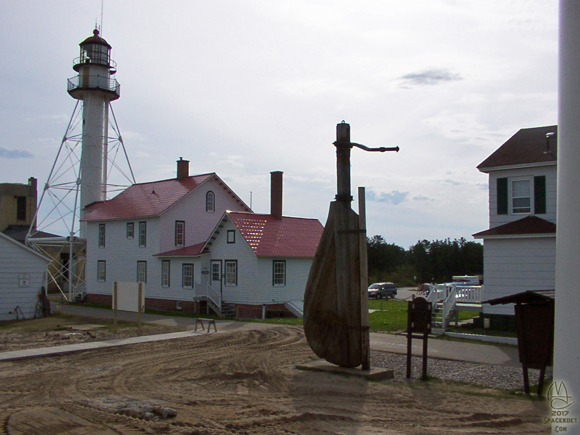 Shipwreck display at Whitefish Point Light Station, Paradise, Michigan