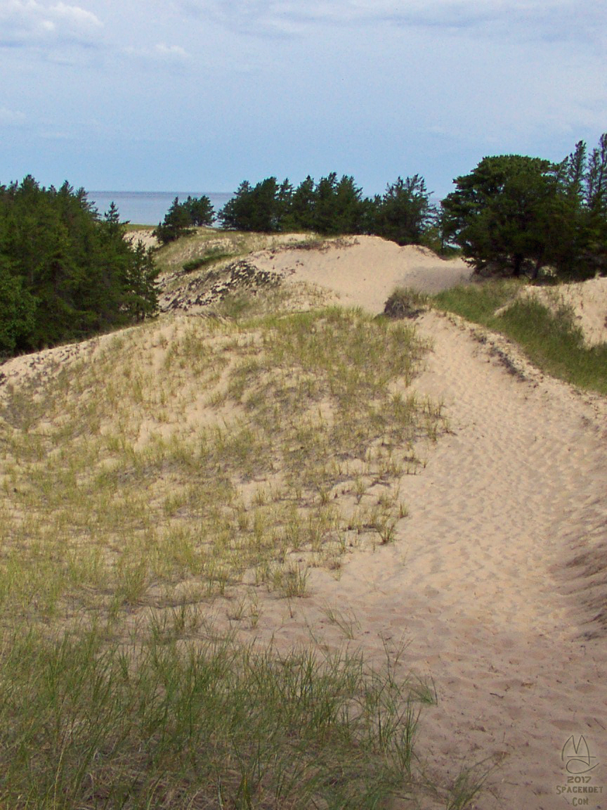 In the dunes above Whitefish Point Light Station, Paradise, Michigan