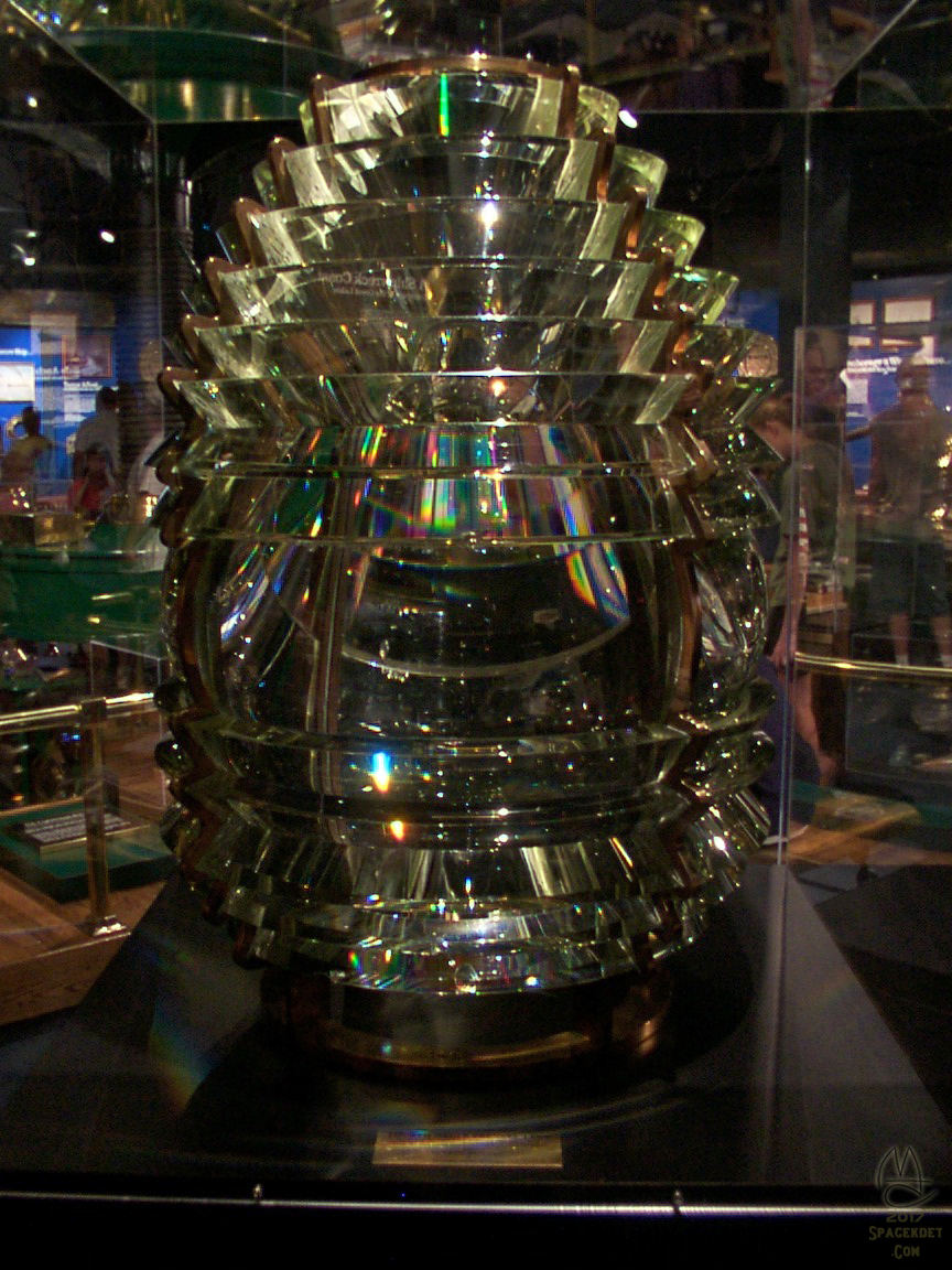 Fresnel lens on display at the Shipwreck Museum at Whitefish Point Light Station, Paradise, Michigan