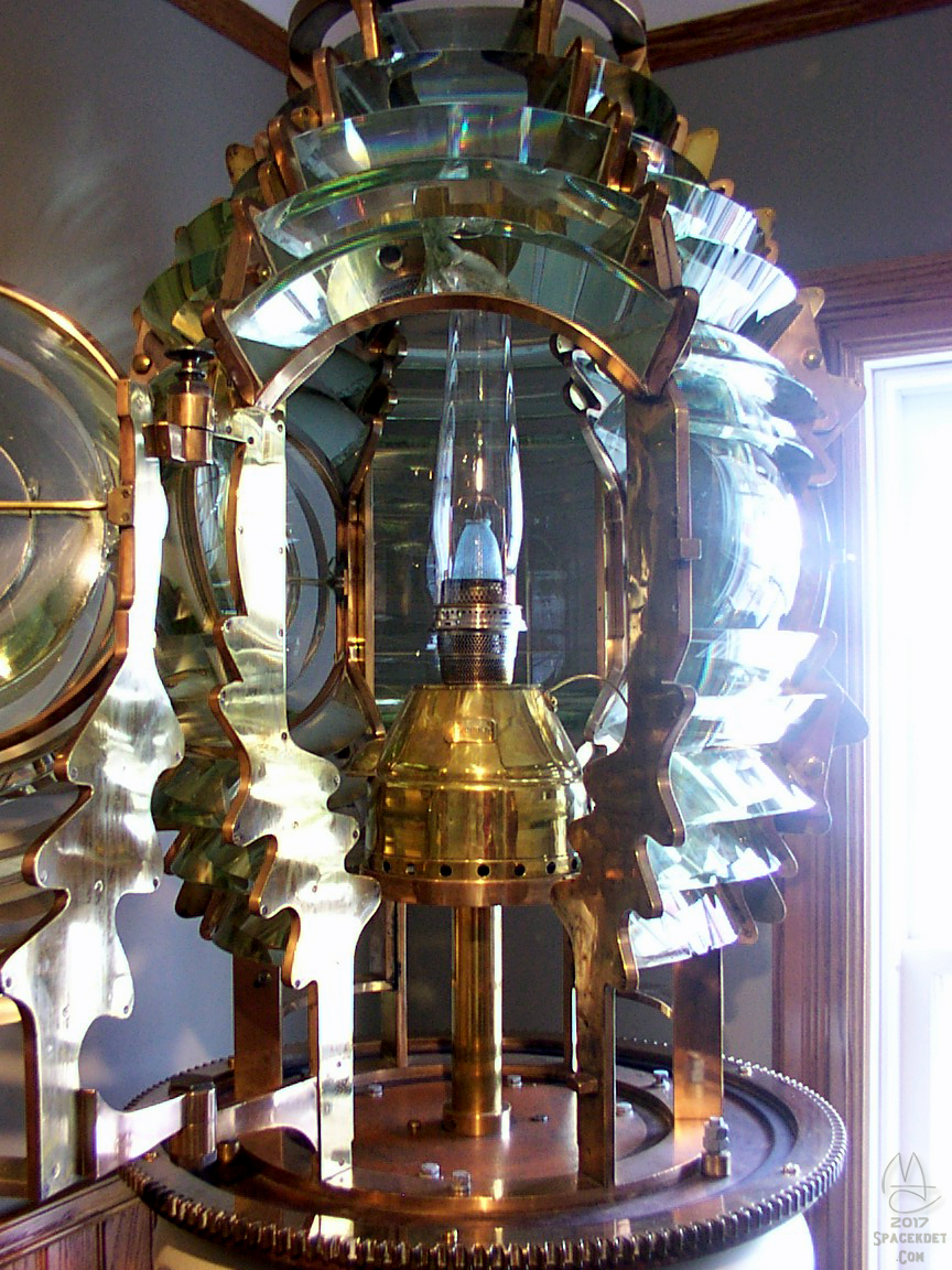 Fresnel lens on display at the Shipwreck Museum at Whitefish Point Light Station, Paradise, Michigan