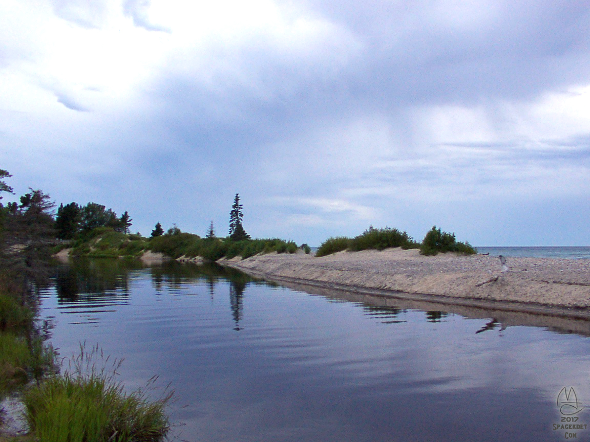 Mouth of the Two Heaarted River at Lake Superior