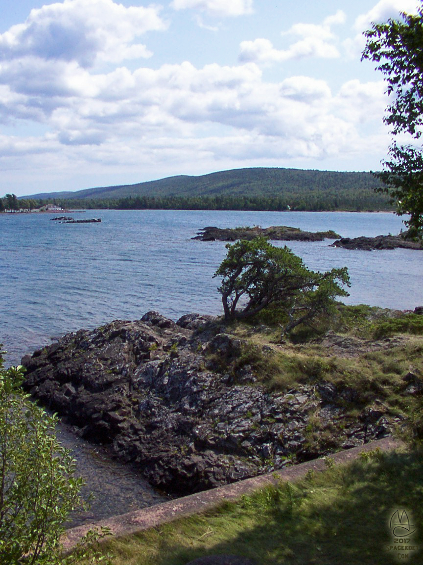 View east across the harbor from Eagle Harbor Light Station, Eagle Harbor Michigan