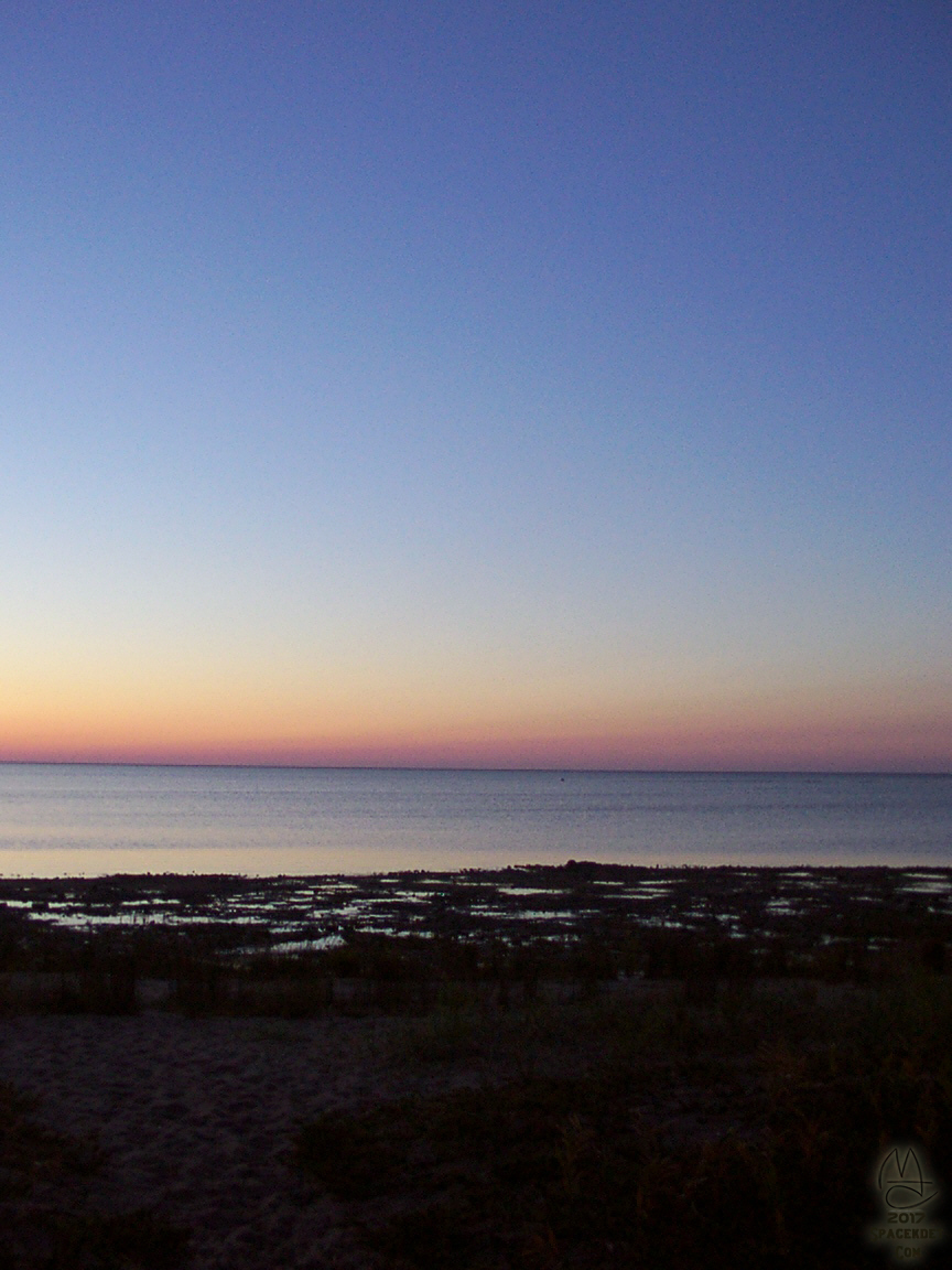 Sunrise over Lake Michigan, Portage Bay State Forest Campground, Garden Peninsula, Michigan