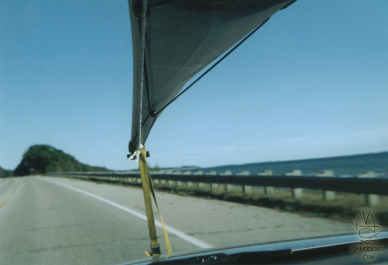 Heading home on US-2, along the Lake Michigan shore.