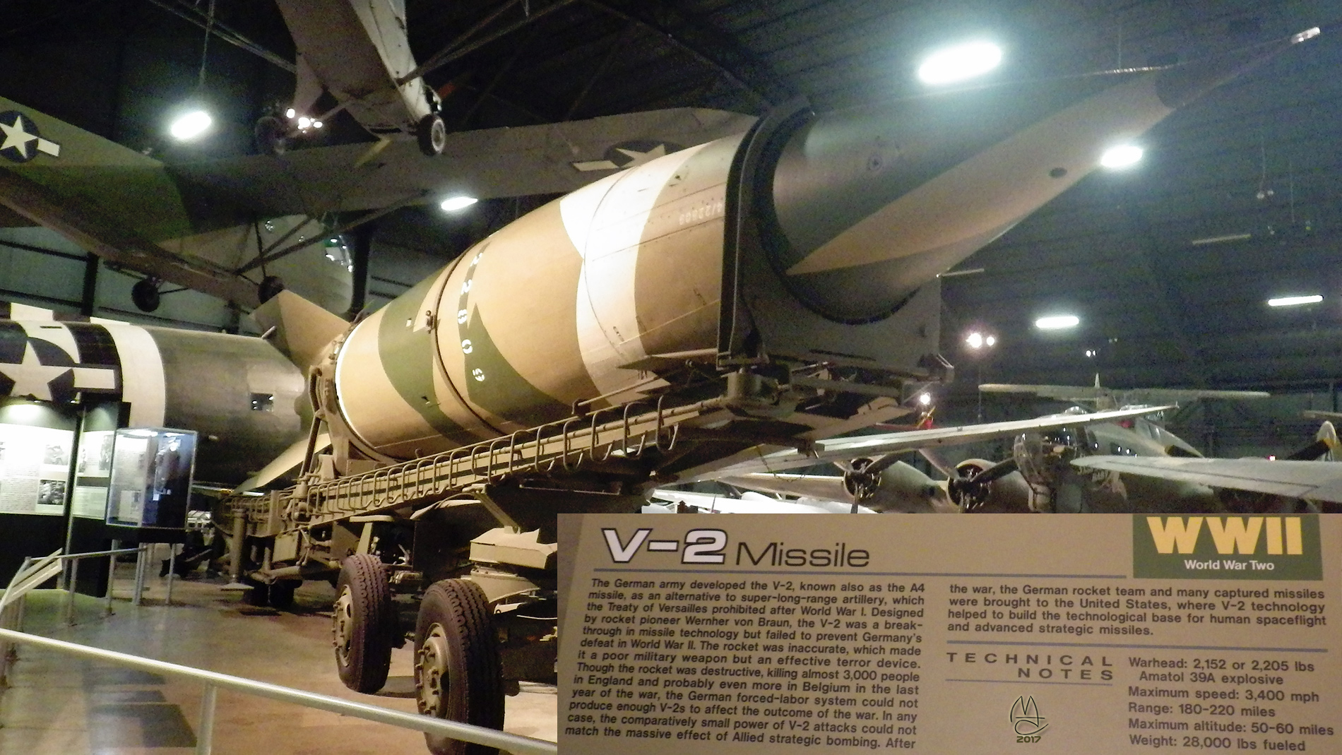 WWII German V2 ballistic missle.