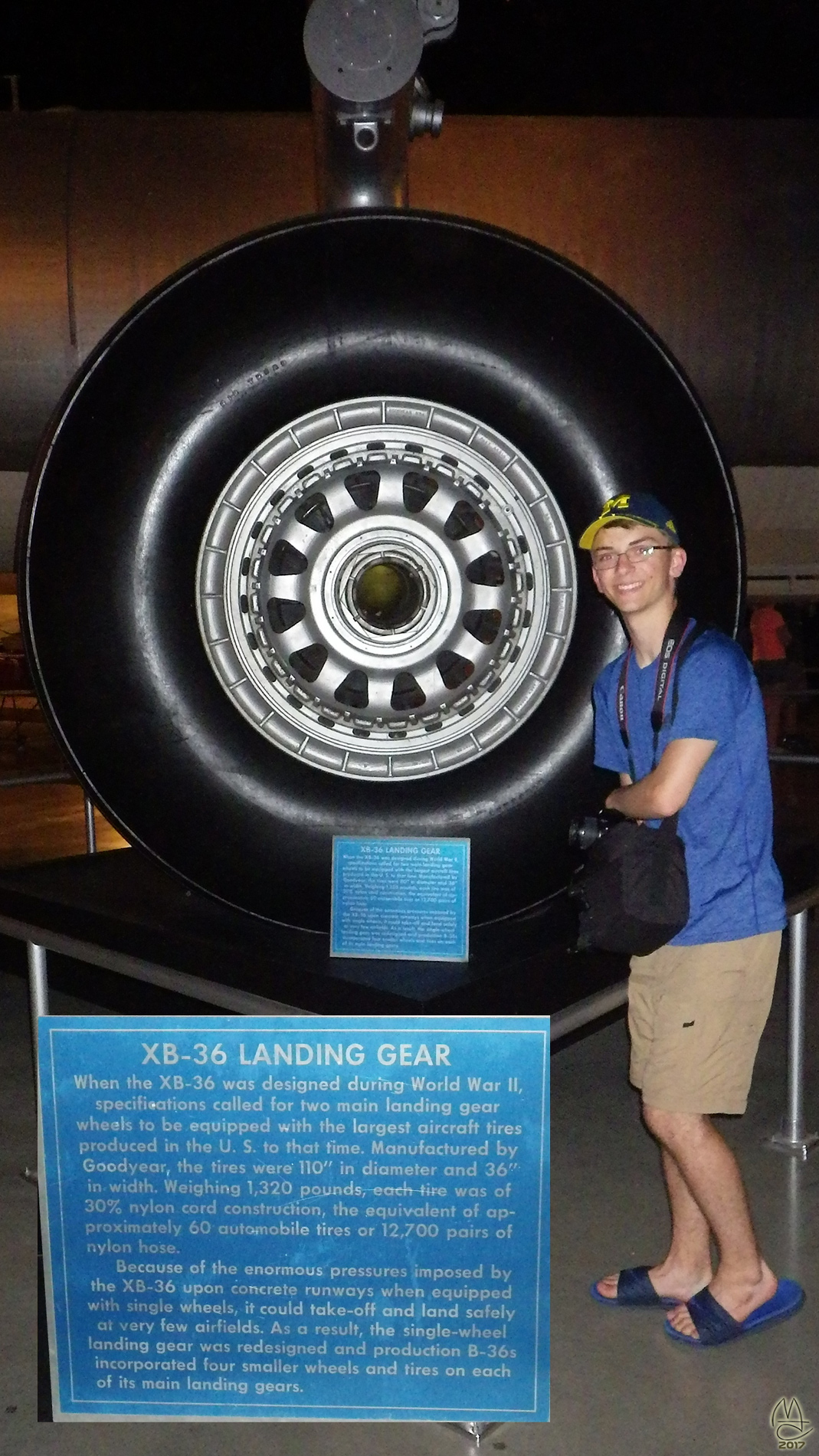 B-36 tire. Banana for scale.