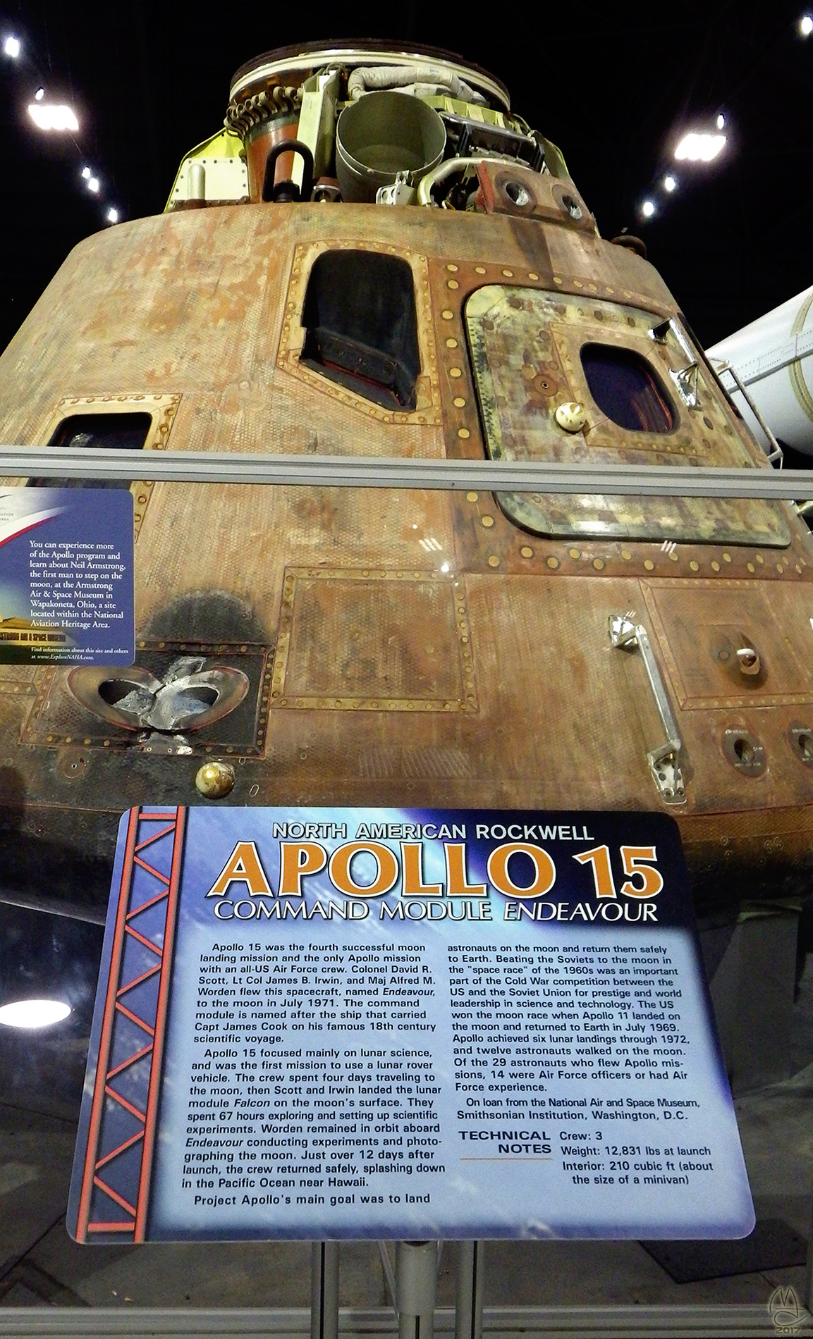 Apollo 15 Command Module 'Endeavour'