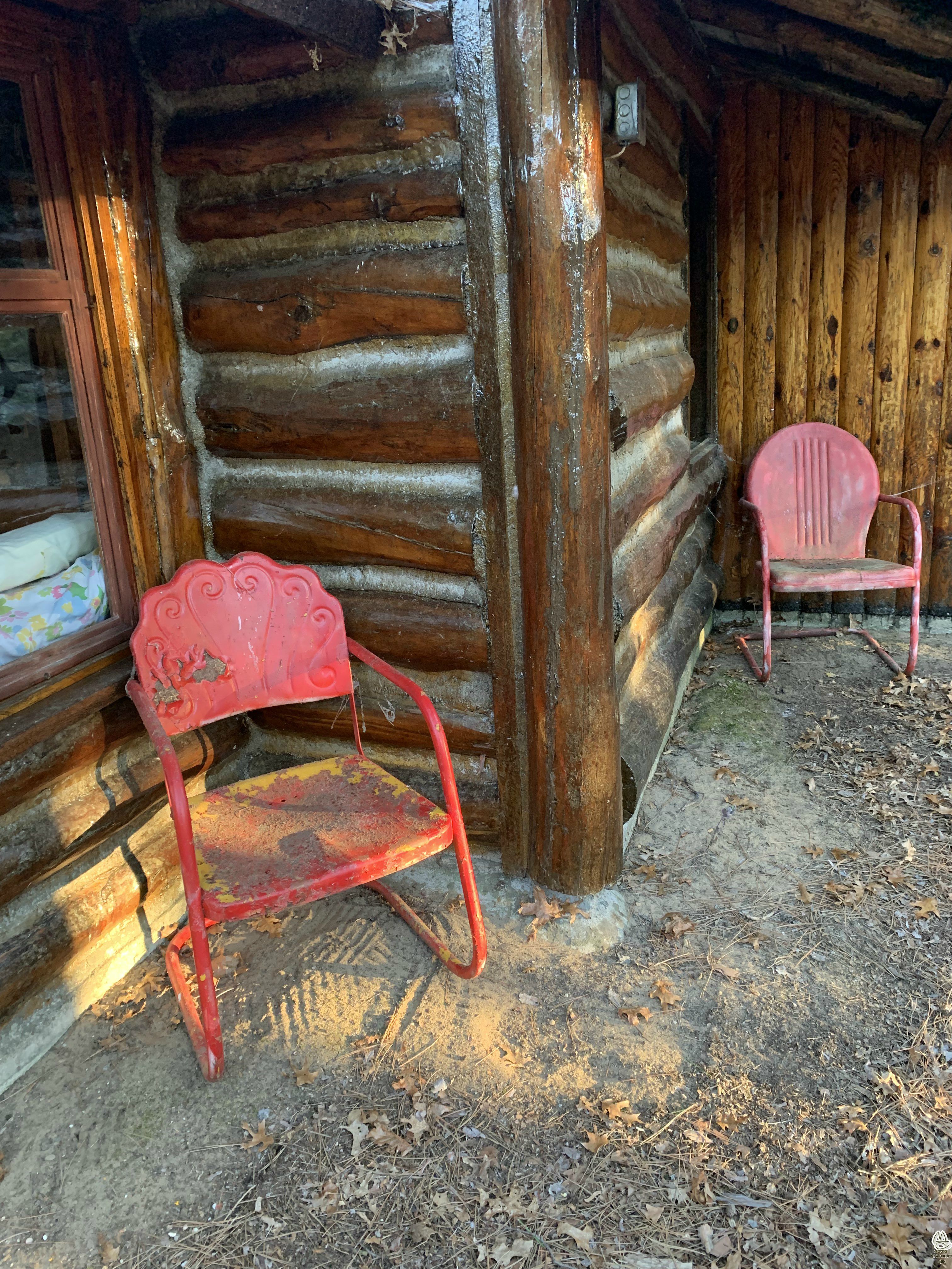 Red and round and rusty.