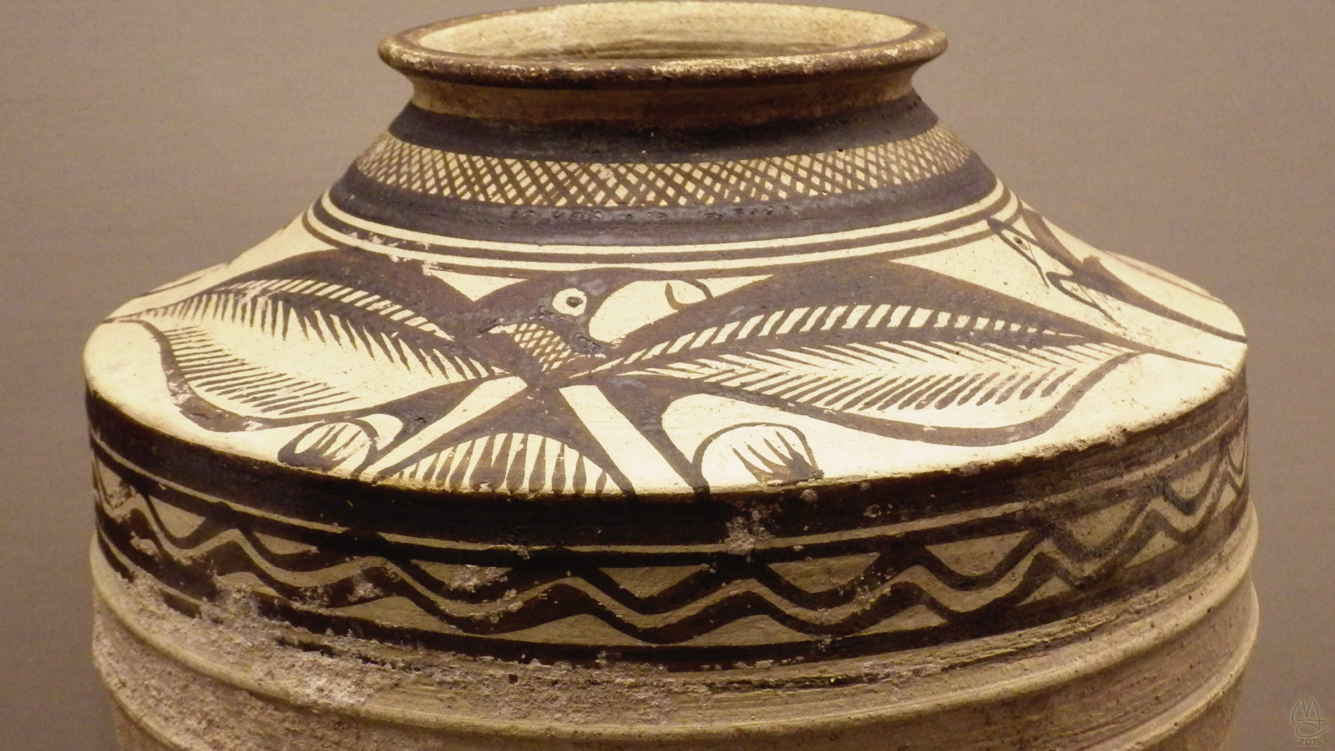 Jar with eagles