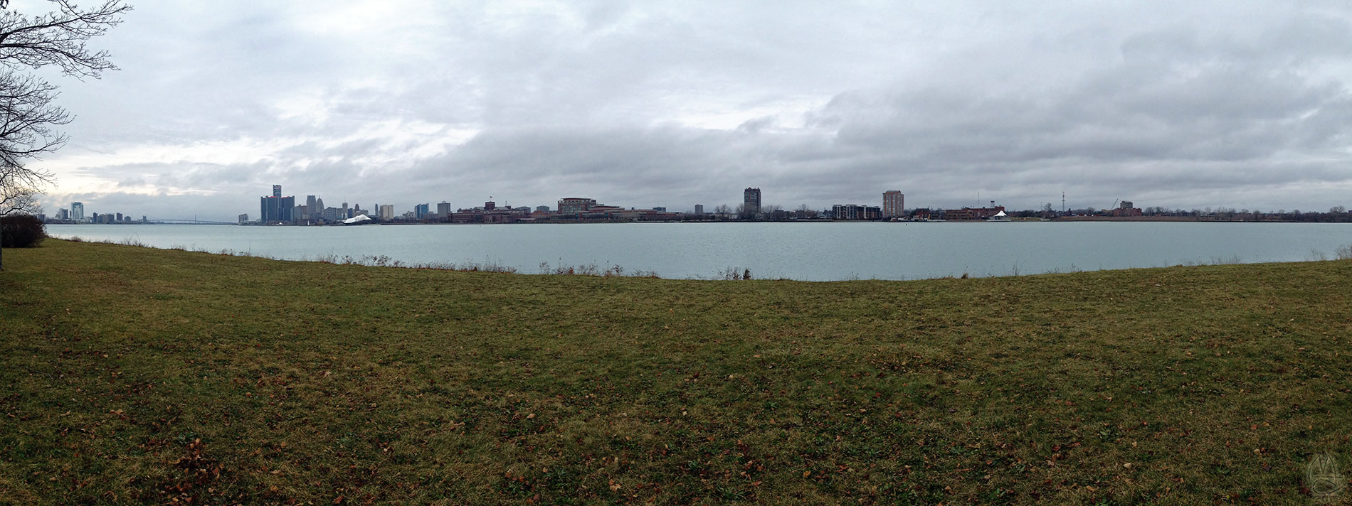 View of Detroit from Belle Isle.