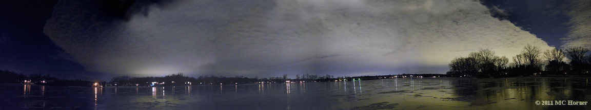 Night time panorama on the ice. Extra large version can be viewed here.(2.6 MB)