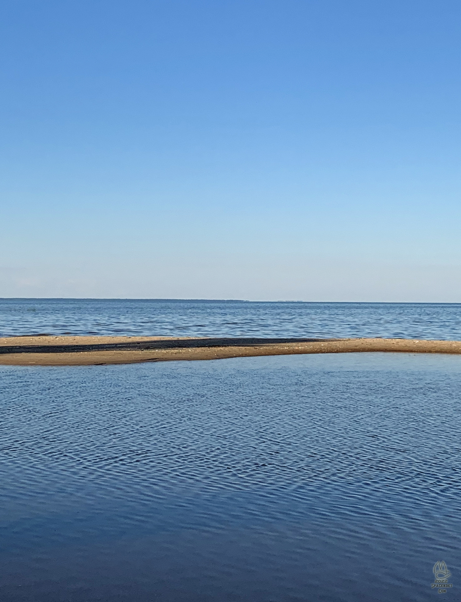 Sand spit, Thunder Bay, Lake Huron.