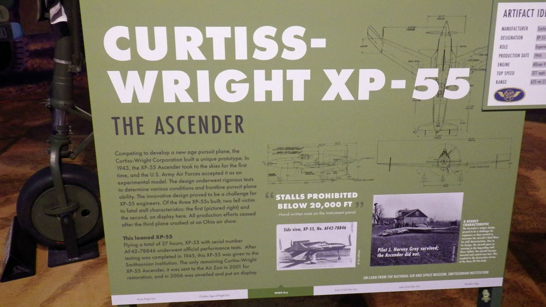 XP-55 sign.