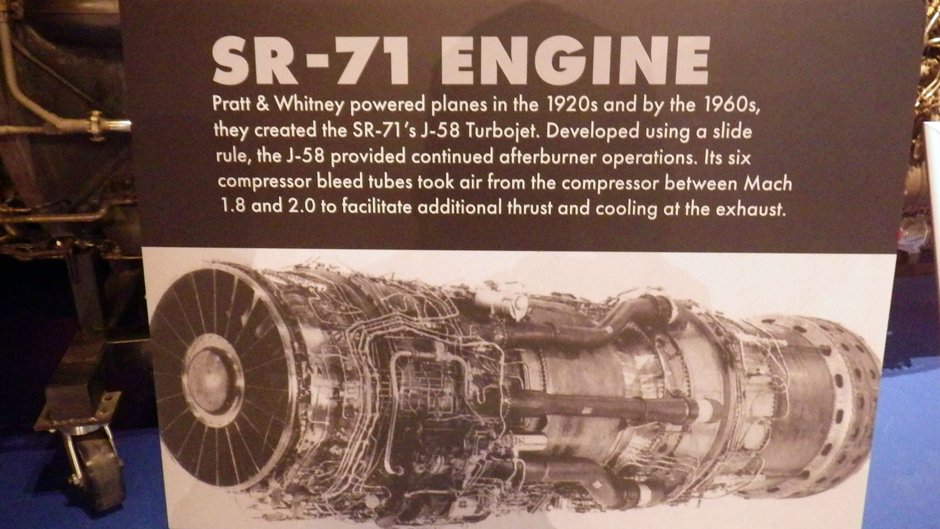 SR-71 Engine sign.