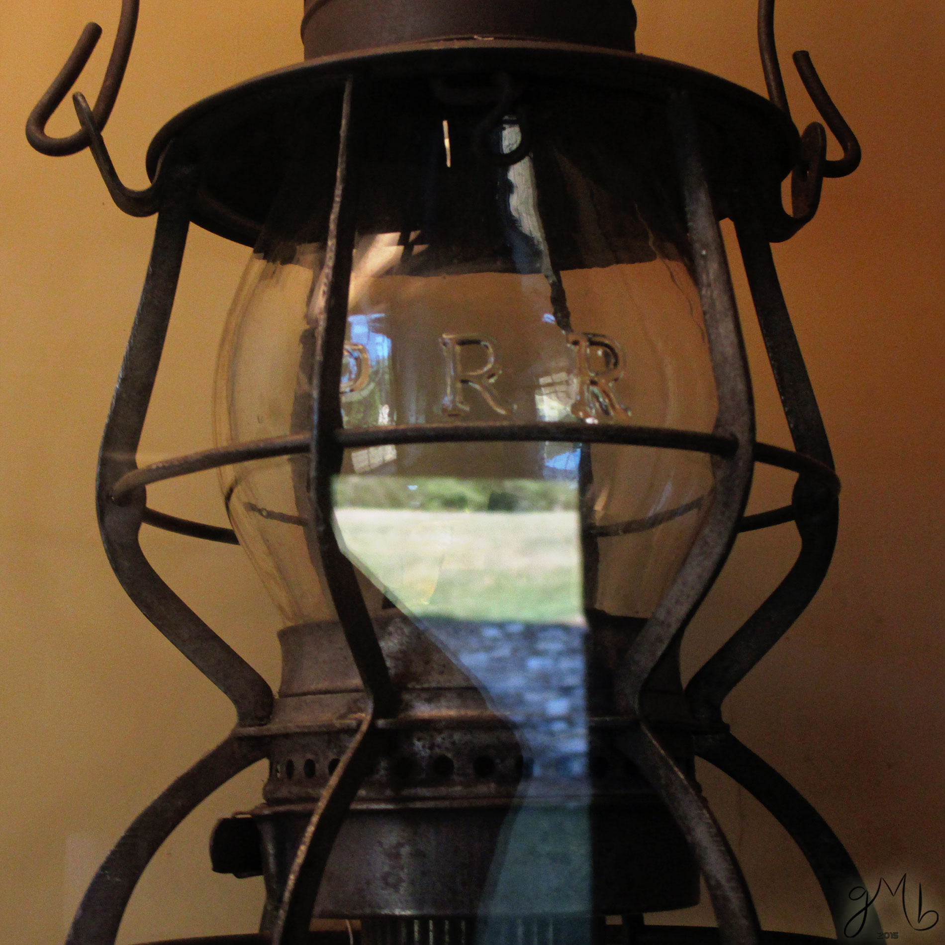 Lantern on display.