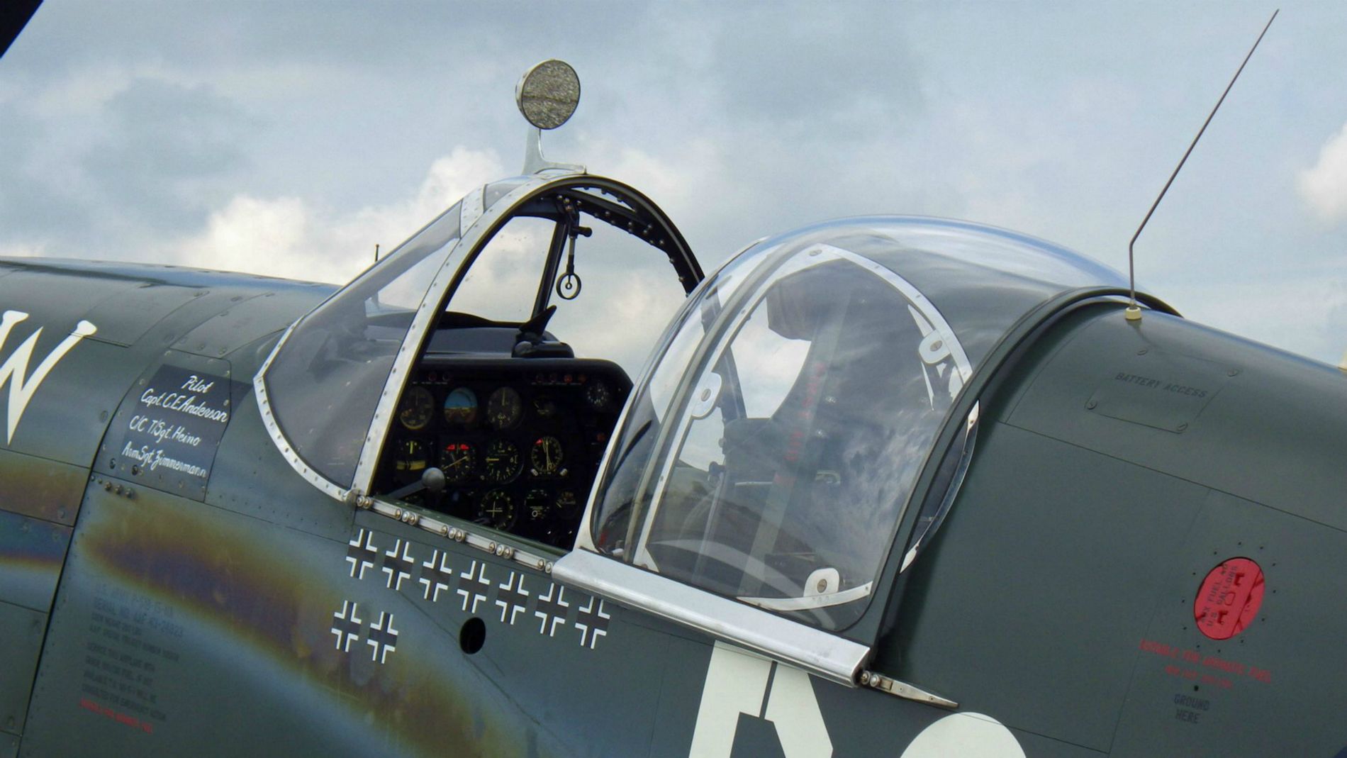 P-51 'Old Crow' cockpit.