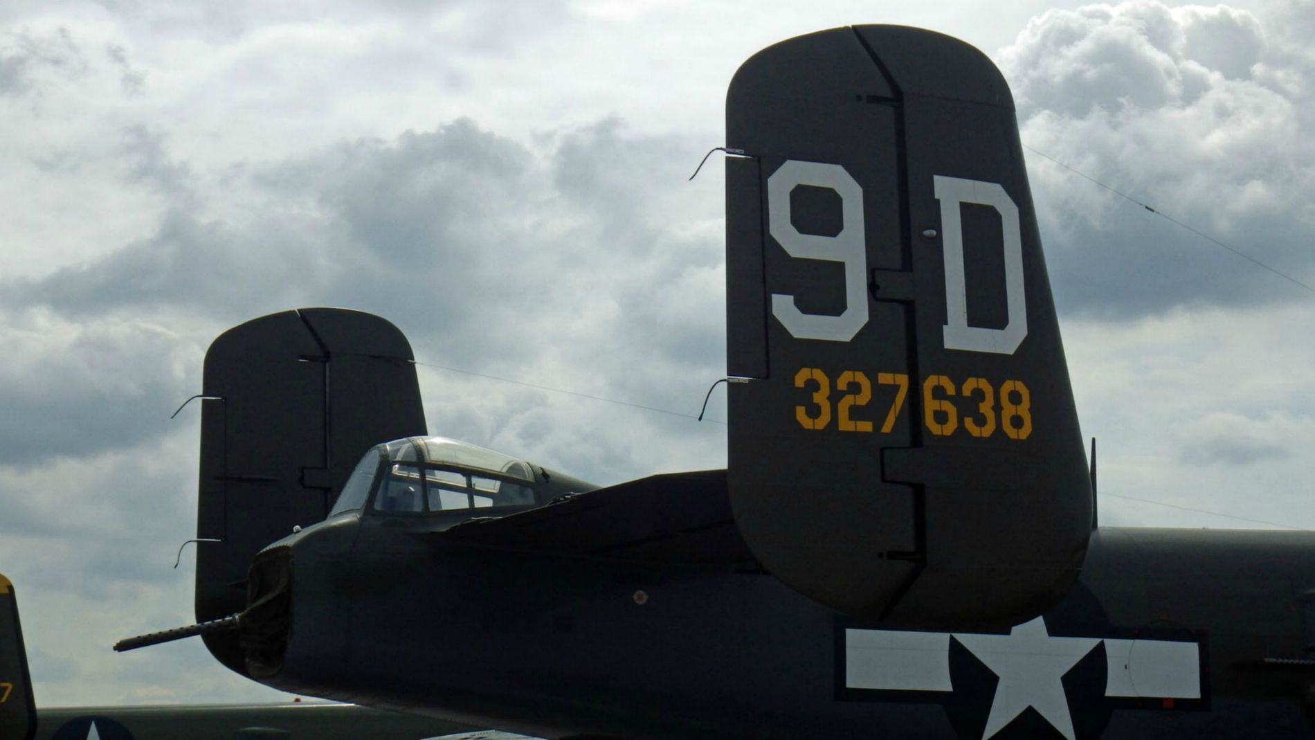 Mitchell B-25 tail.