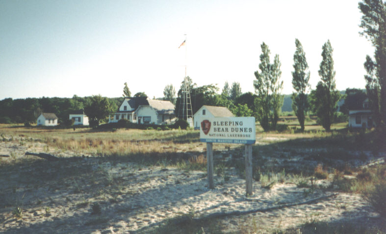 Coast Guard Station, entry point on North Manitou Island