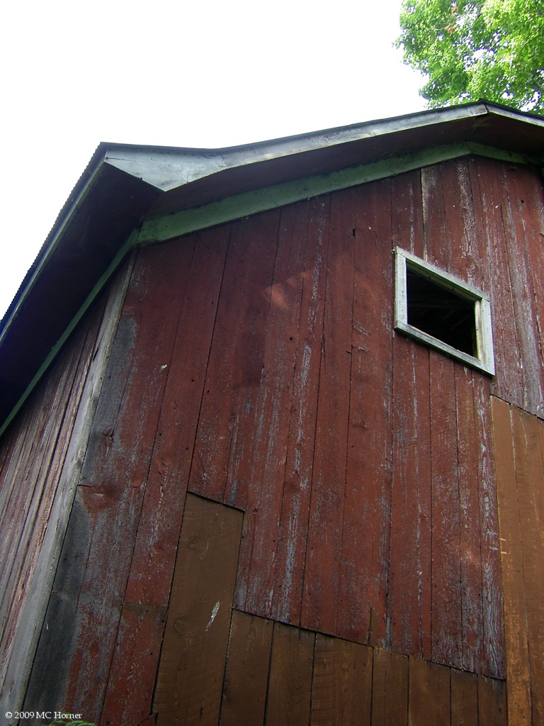 West end detail of Swenson's Barn.